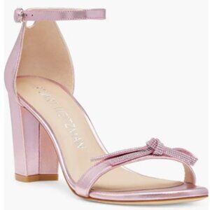 Stuart Weitzman Nearlynude Bow Sandal | Pink | Size 7